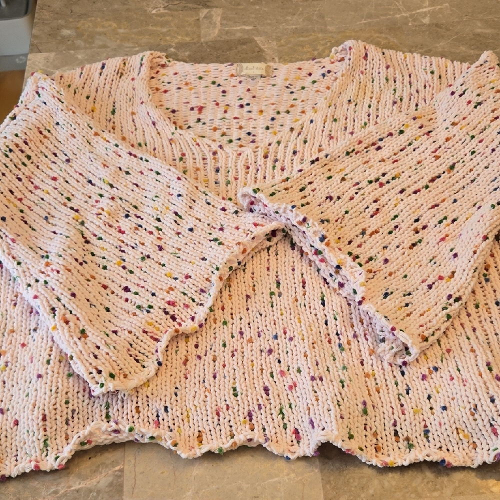Altar'd State Pink Speckled Women's Cardigan